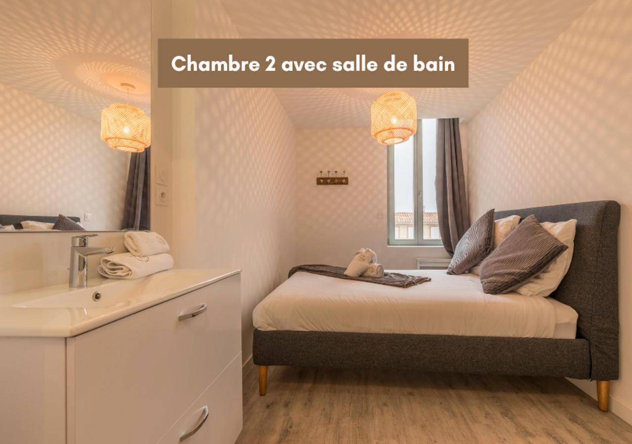 Atypique - 2 Chambres Avec Salles De Bains, Cuisine Equipee, Parking Gratuit Castelsarrasin Exterior foto
